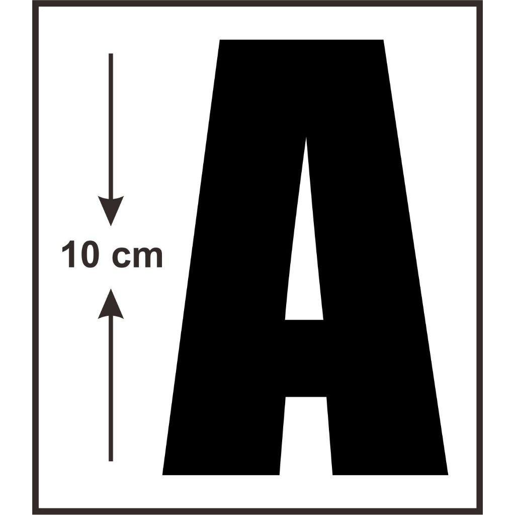 Cutting Sticker Huruf | Oracal Hitam Glossy | Premium