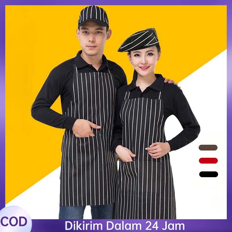 Apron Celemek Masak Apron Chef Celemek Baju Masak Celemek Gantungan Leher Celemek Masak Apron Hangin