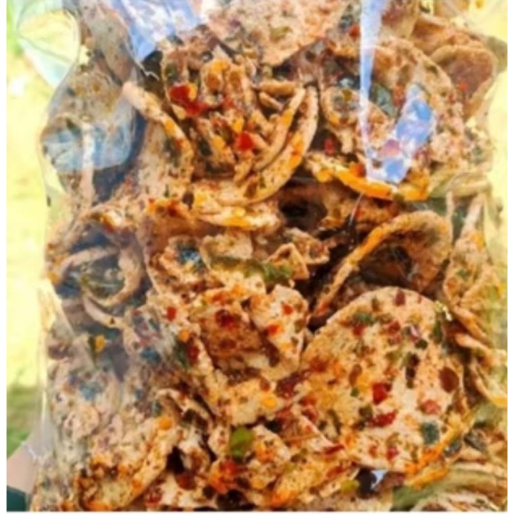 

seblak basreng koin basreng bulat pedas daun jeruk 500 grm