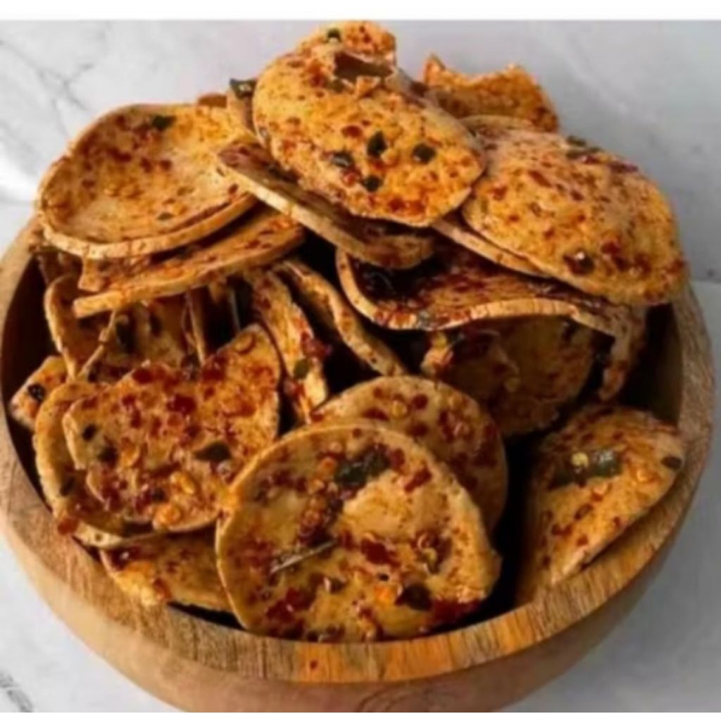 

basreng koin pedas daun jeruk 500 grm basreng bulat baso goreng extra pedas manis gurih asin COD