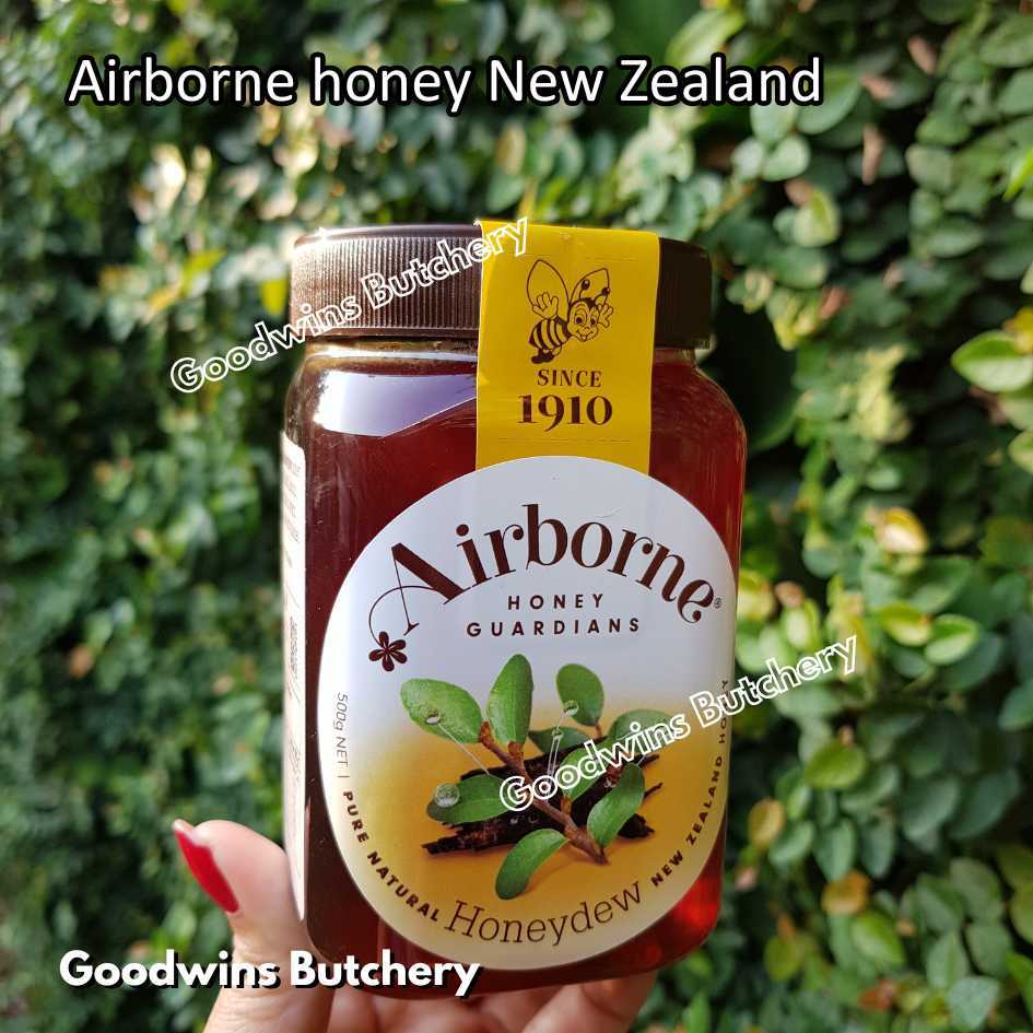 

NZ Airborne honey HONEYDEW pure natural madu asli import New Zealand 500g