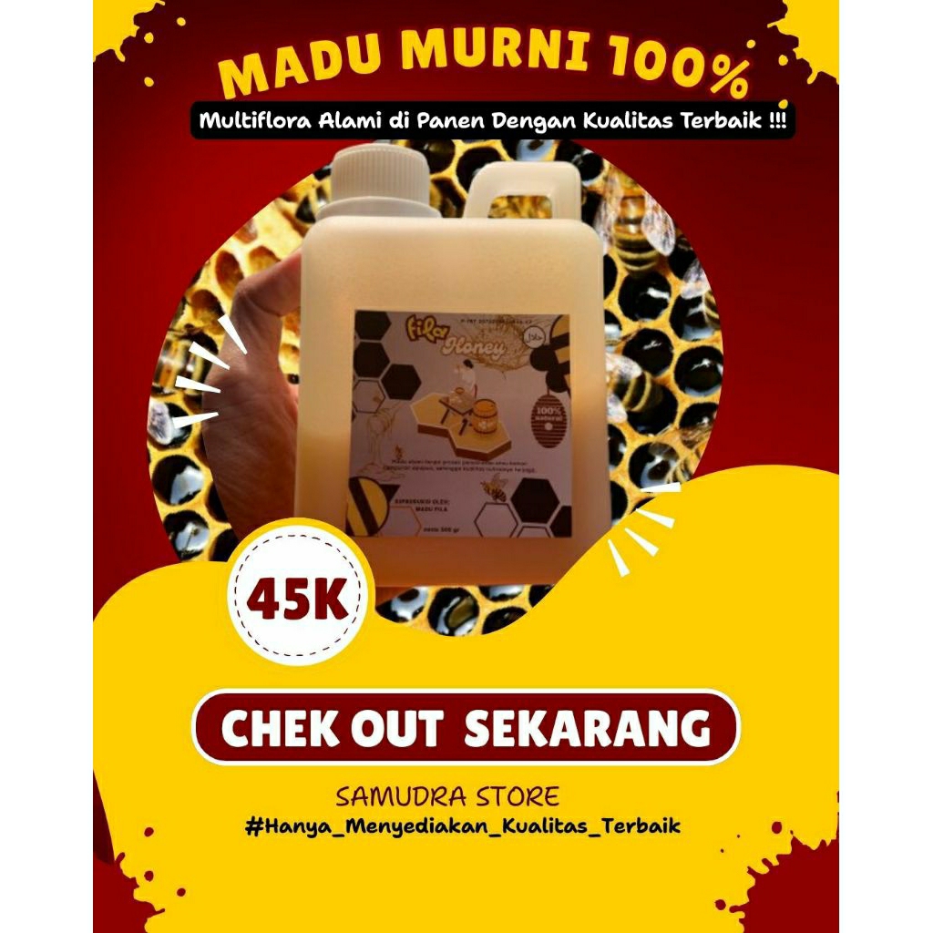 

NO 1 MADU MURNI 100% NEKTAR ALAMI MULTIFLORA - TANPA CAMPURAN APAPUN KUALITAS TERBAIK !!!