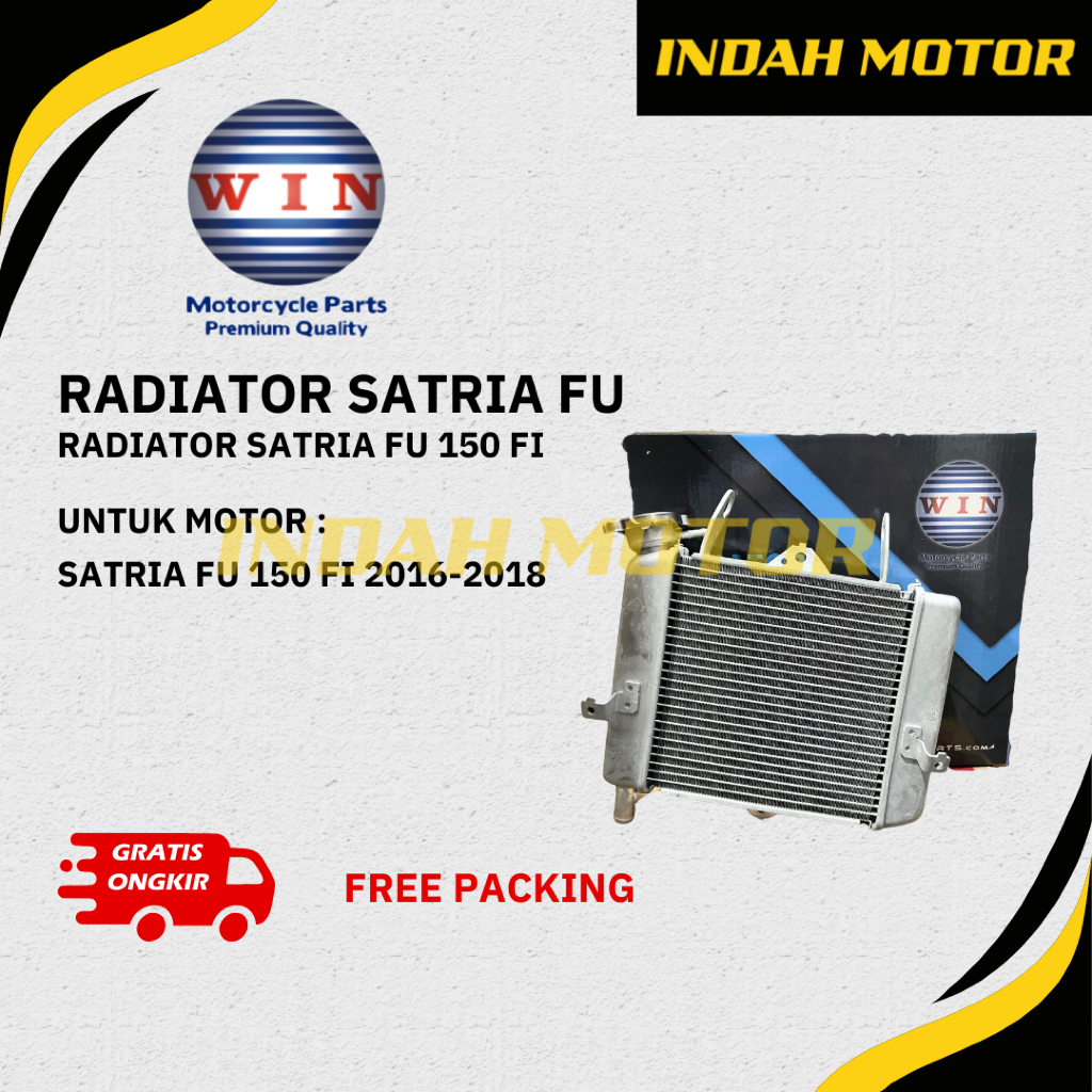 Radiator Satria FU 150 FI Merk WIN | Suzuki Satria FU FI | Radiator Motor
