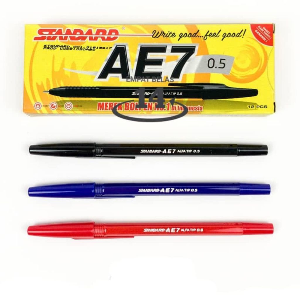 

1 Pak Pulpen Standard AE 7 ( Isi 12 Pcs )