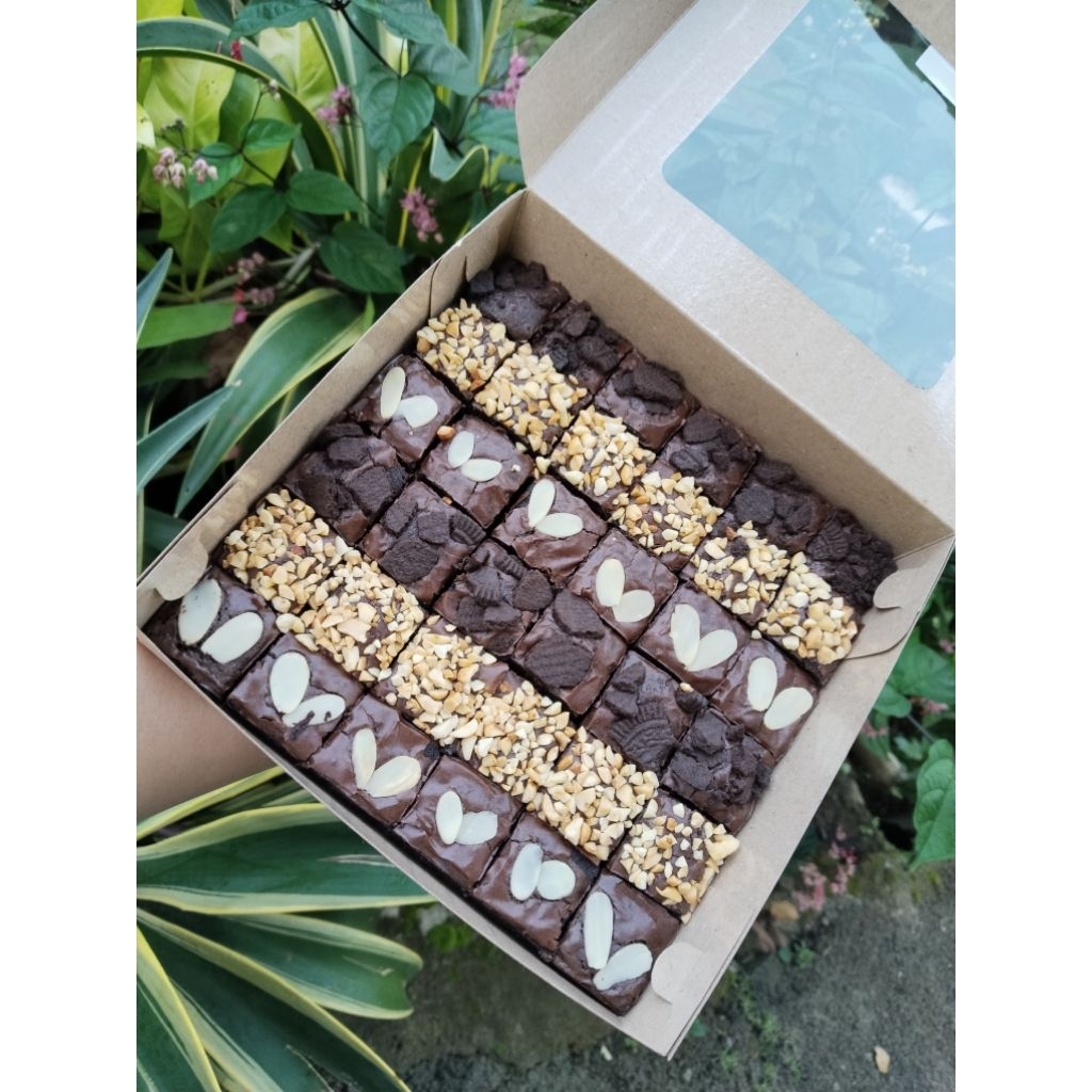 

Fudgy brownis brownis panggang