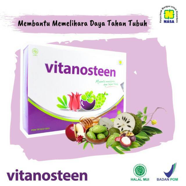

Minuman Antioksidan Ekstrak Manggis Vitanosteen NASA isi 20 Sachet Herbal Kesehatan Untuk Asam Urat Kolesterol Darah Tinggi