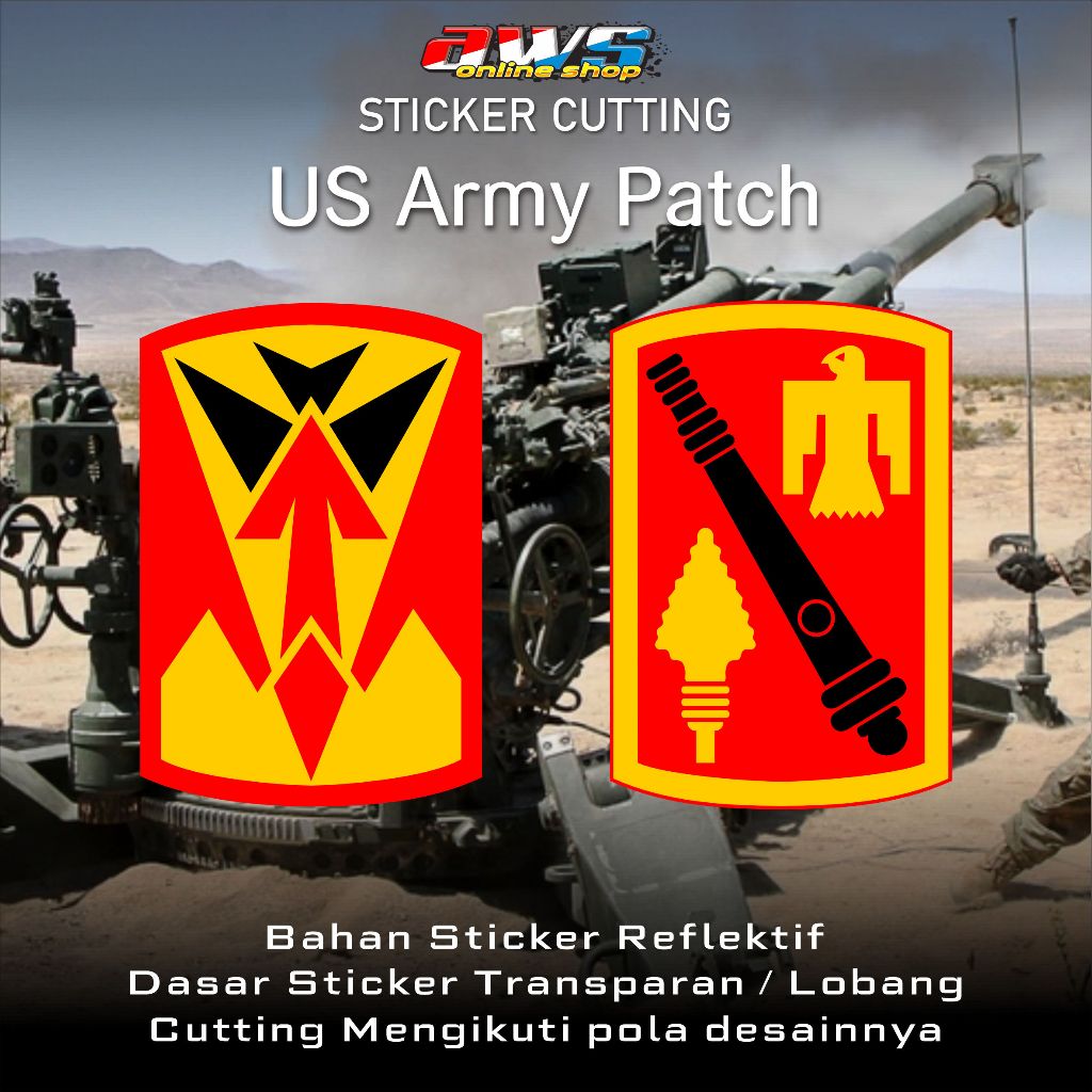 

Sticker Cutting US Army Patch Emblem