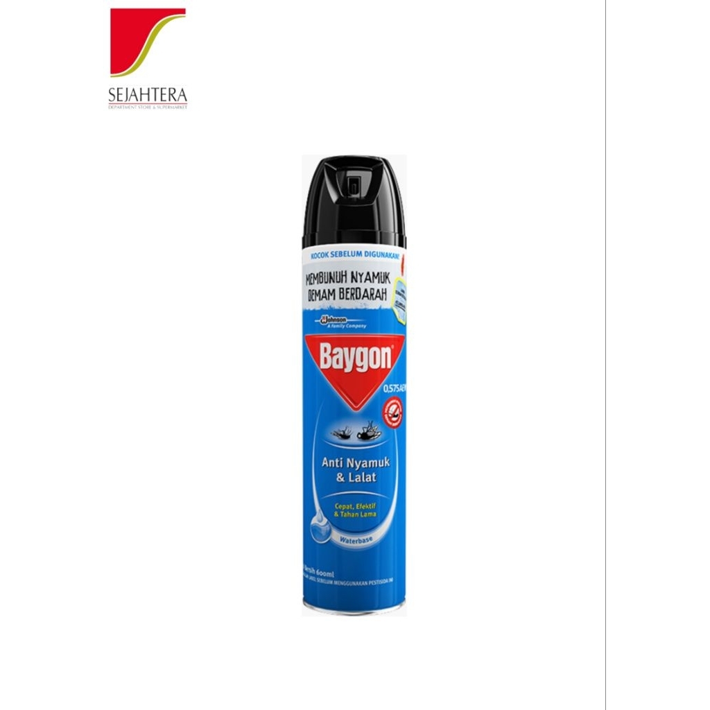 Baygon Spray Waterbase Biru 750ml
