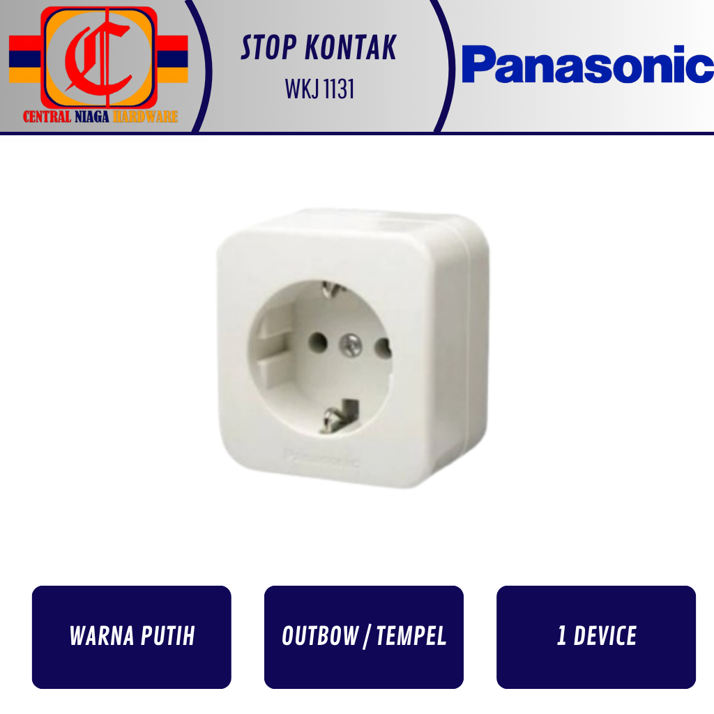Stop Kontak Tempel Panasonic WKJ1131 Outbow Arde OB WKJ 1131