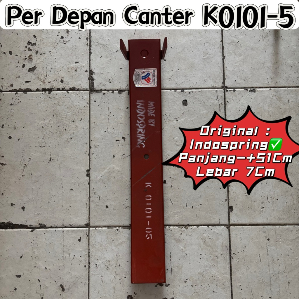 per depan canter nomor 5 per k0101 nomor 5 Indospring per daun canter depan nomor 5 leaf spring cant
