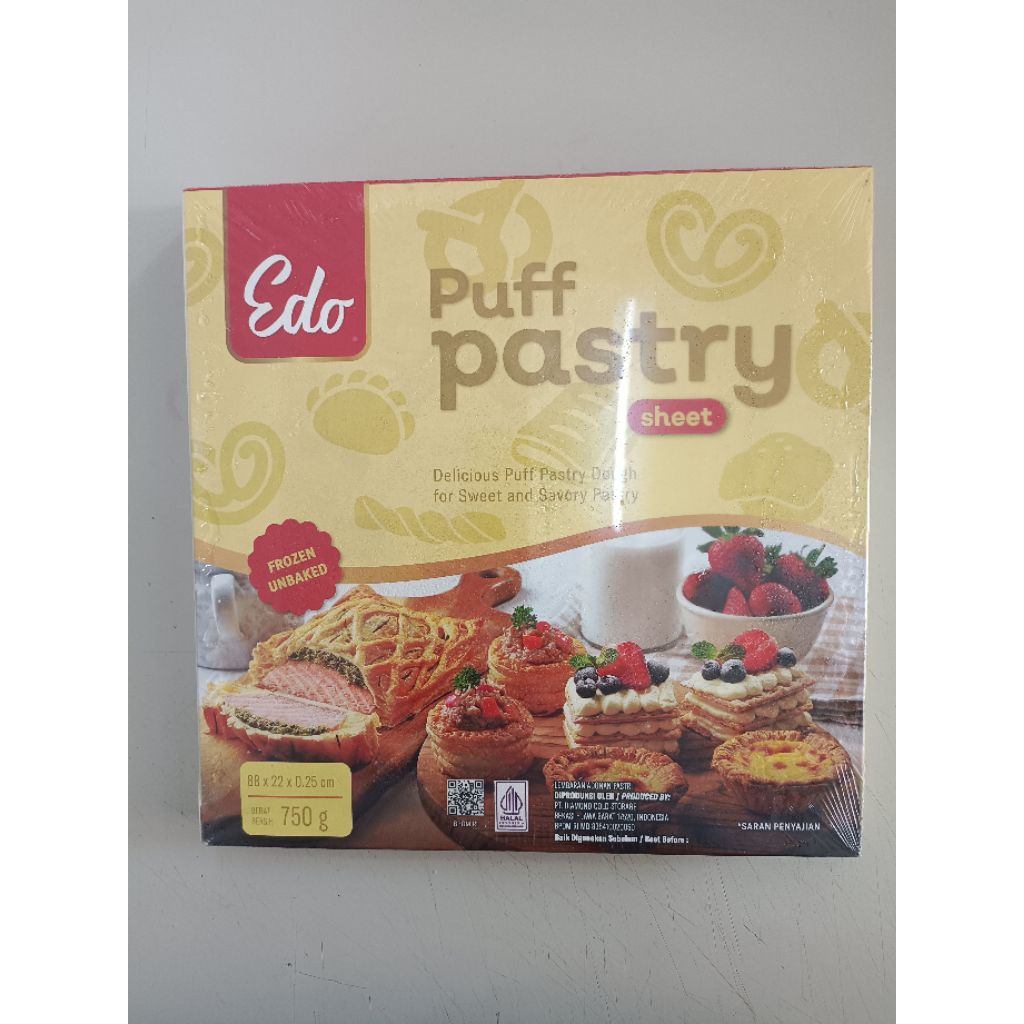 

PUFF PASTRY/KULIT PASTRY EDO 750GRAM