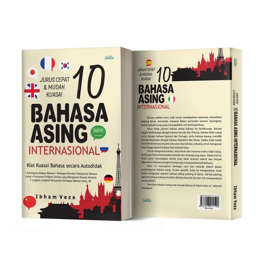 Jurus Cepat dan Mudah Kuasai 10 Bahasa Asing Internasional - Saufa