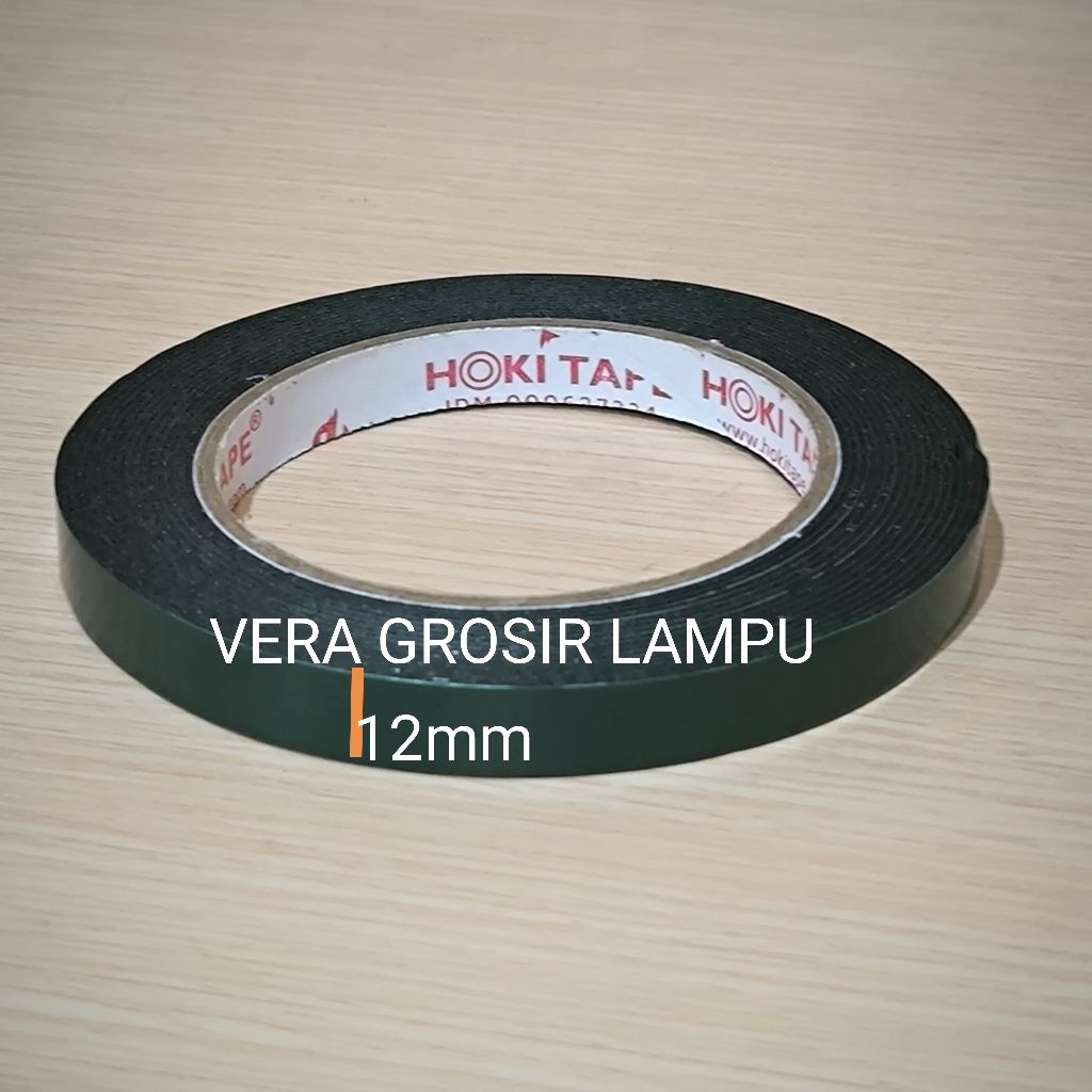 

Hoki tape double tape busa 12mm 6 yard / Double tape hijau busa 12mm 6 yard