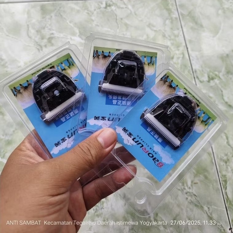 Original Mata Pisau untuk Baorun P2 P3 P6 P7 S1, 33 GIGI Mesin Cukur domba, Kucing, Anjing, wedus, M