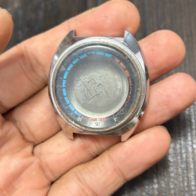 Seiko World Time Men's Black - 6117-6410 case (casing) original