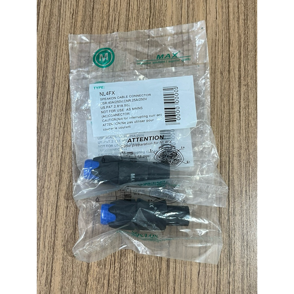 Jack Jek Jak Speakon Max Waterproof