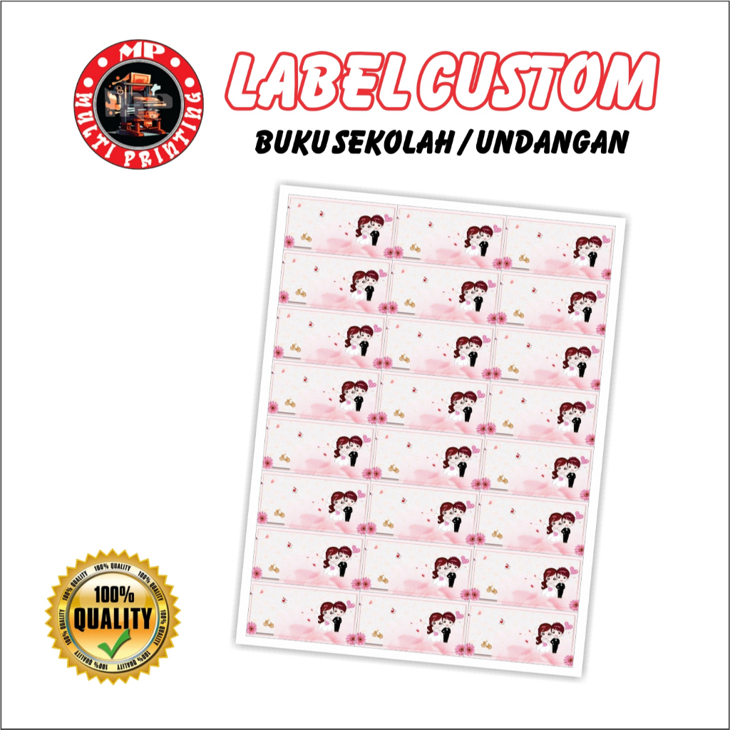 

Solusi Cetak Label Undangan & Nama Buku – Custom A4 Full Sheet Multi Printing