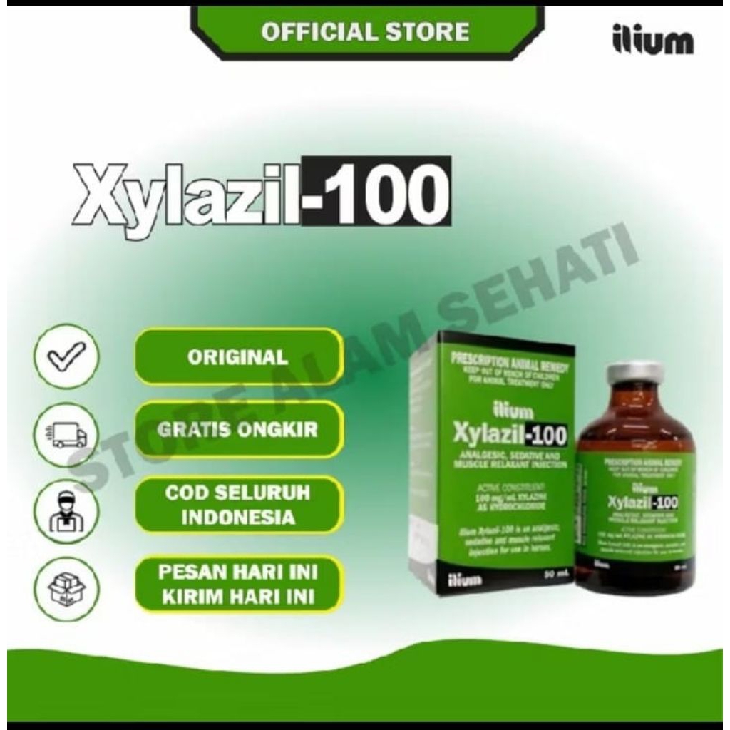XYLAZIL-100 ASLI OBAT HEWAN TERNAK ORIGINAL