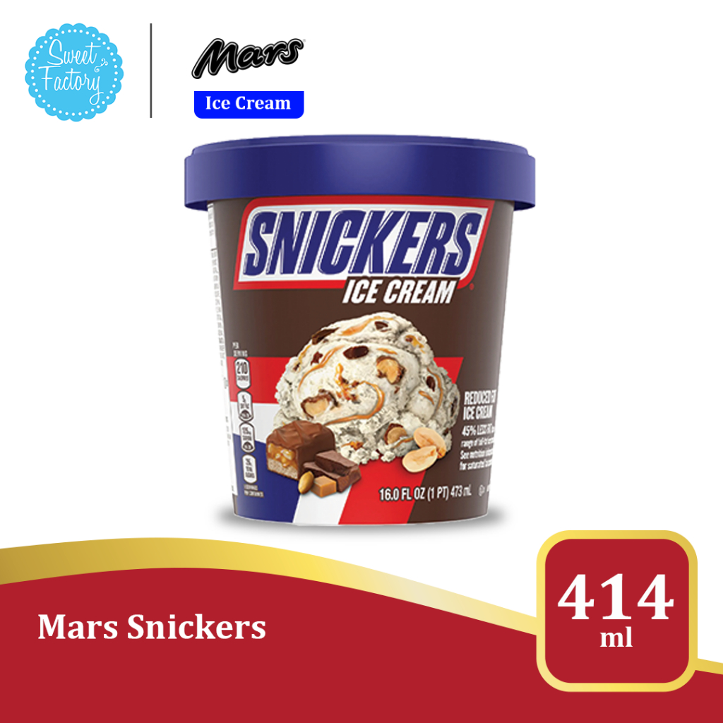 

Mars Snickers Ice Cream Pint 414ml - Import USA