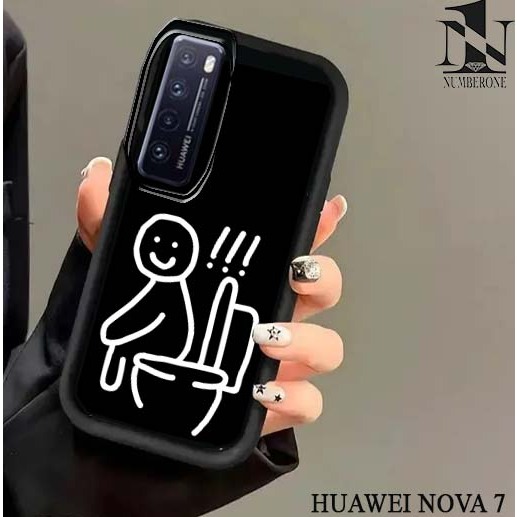 Softcase HUAWEI NOVA 7- case pro camera-Pelindung case (stickmen) softcase hp-case hp-casing hp-sili