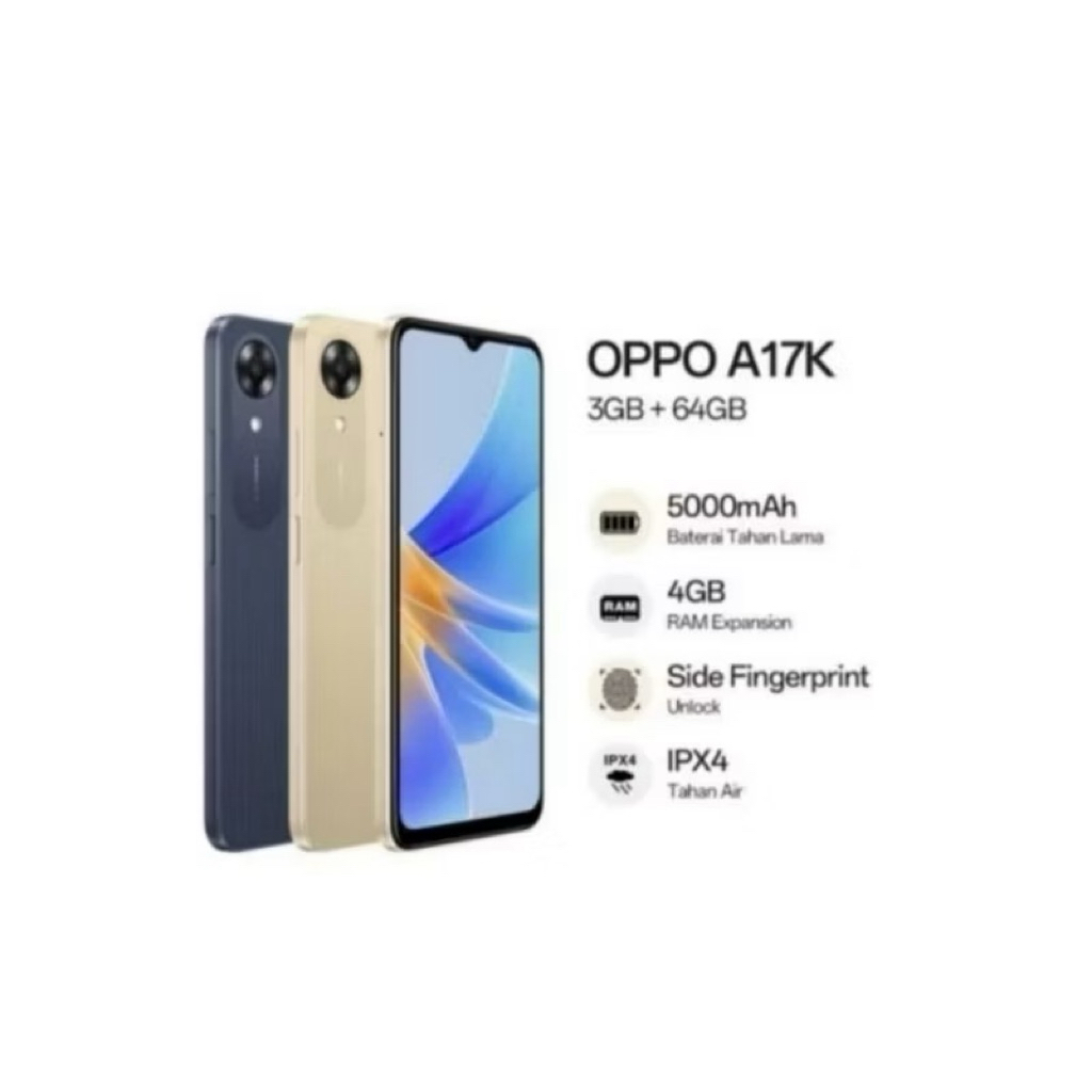 HP OPPO A17K 3/64 GB - OPPO A17 K RAM 3GB ROM 64GB