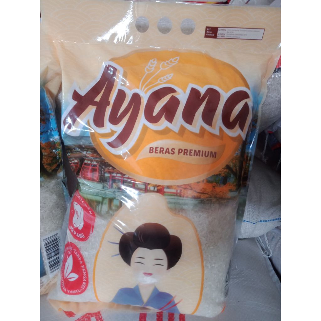 

beras cap merek Ayana 5kg_free ongkir