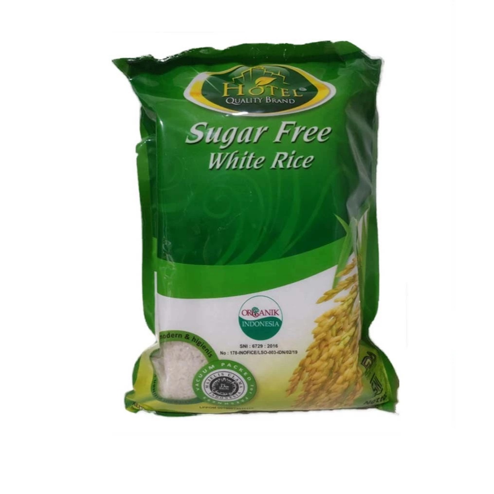 

Beras Hotel Sugar Free White Rice 2kg - Ideal for Diabetes Management