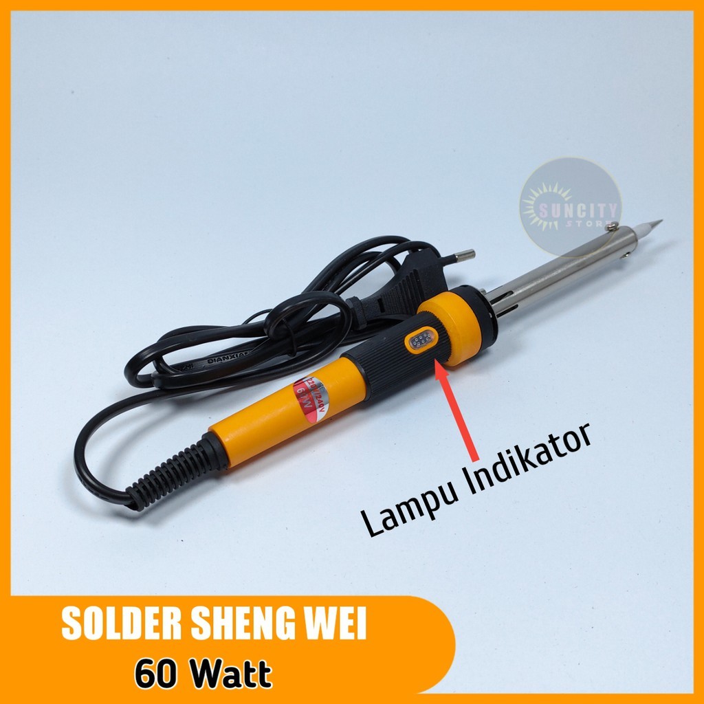 SHENGWEI Solder 40w 40 Watt + lampu 60w 60 Watt + lampu 220V Alat Solder Sheng wei