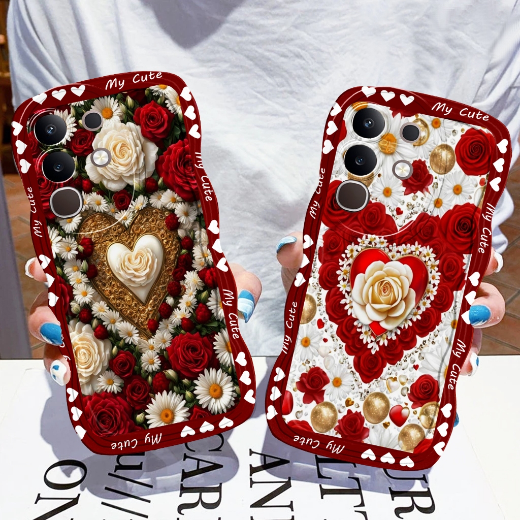 Case Hp Realme C63 C65 NOTE 50 C51 C53 C2/A1k C20 C21 C21Y C30 C31 C33 C35 C55 case gelombang MC-949