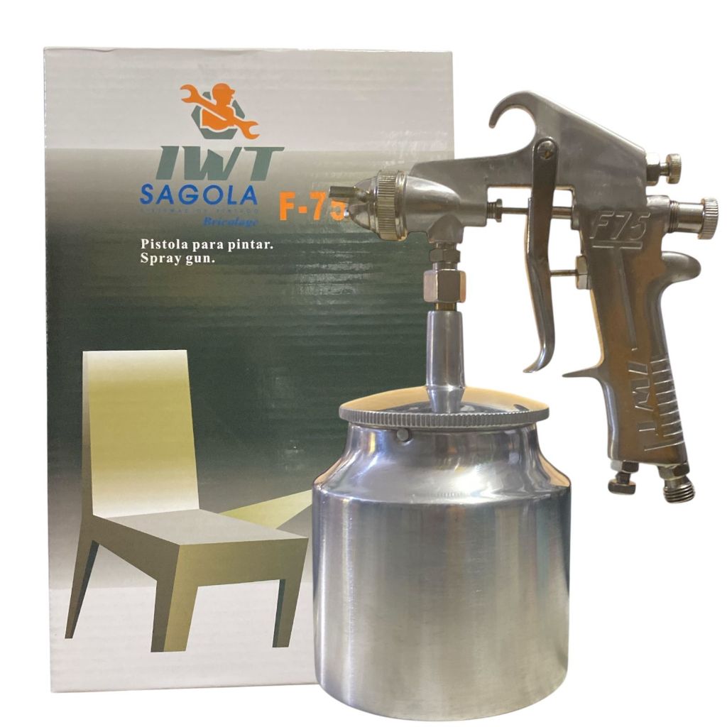 Spray Gun IWT Sagola F75S Tabung Bawah Sagola High Pressure Tekanan Tinggi F 75
