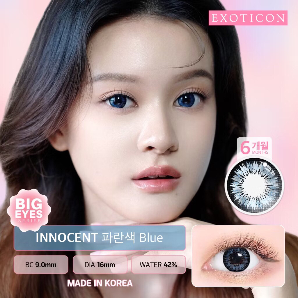 [✅ COD] SOFTLENS X2 INNOCENT BLUE 16 MM - Lensa Kontak Lensa Mata - Nayra Softlens