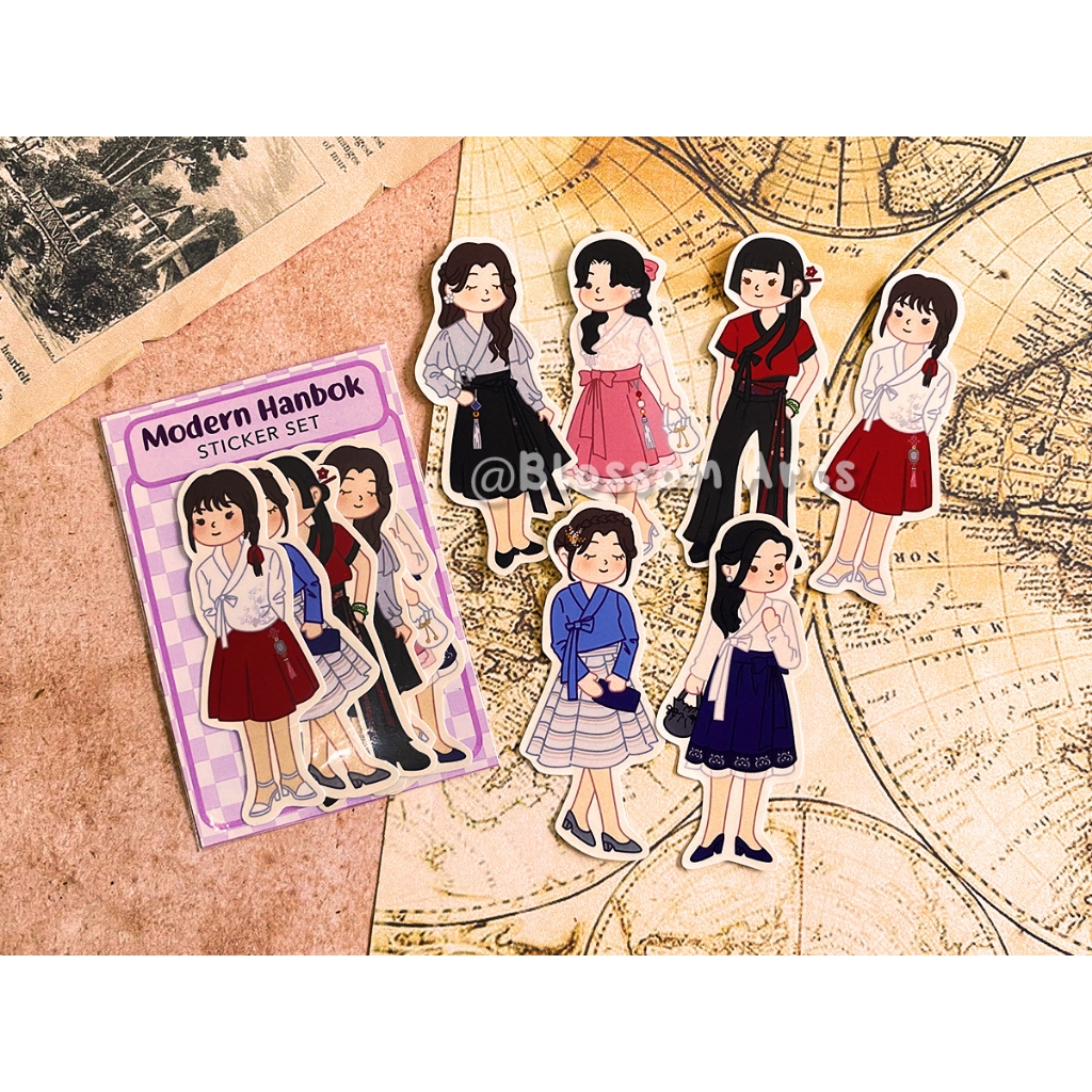 

Modern Hanbok Fashion Sticker Pack