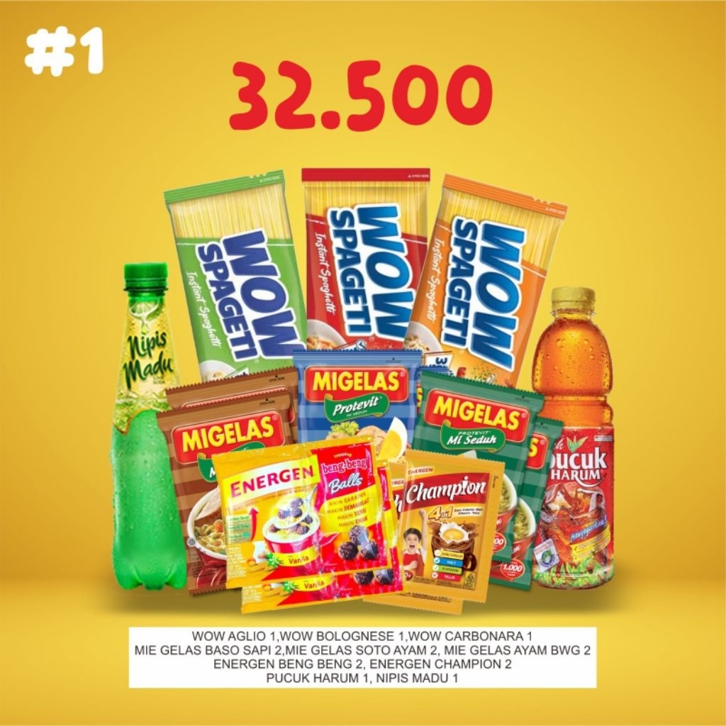 

Pahe1 / Paket hidangan / paket hampers / paket sembako /paket syukuran