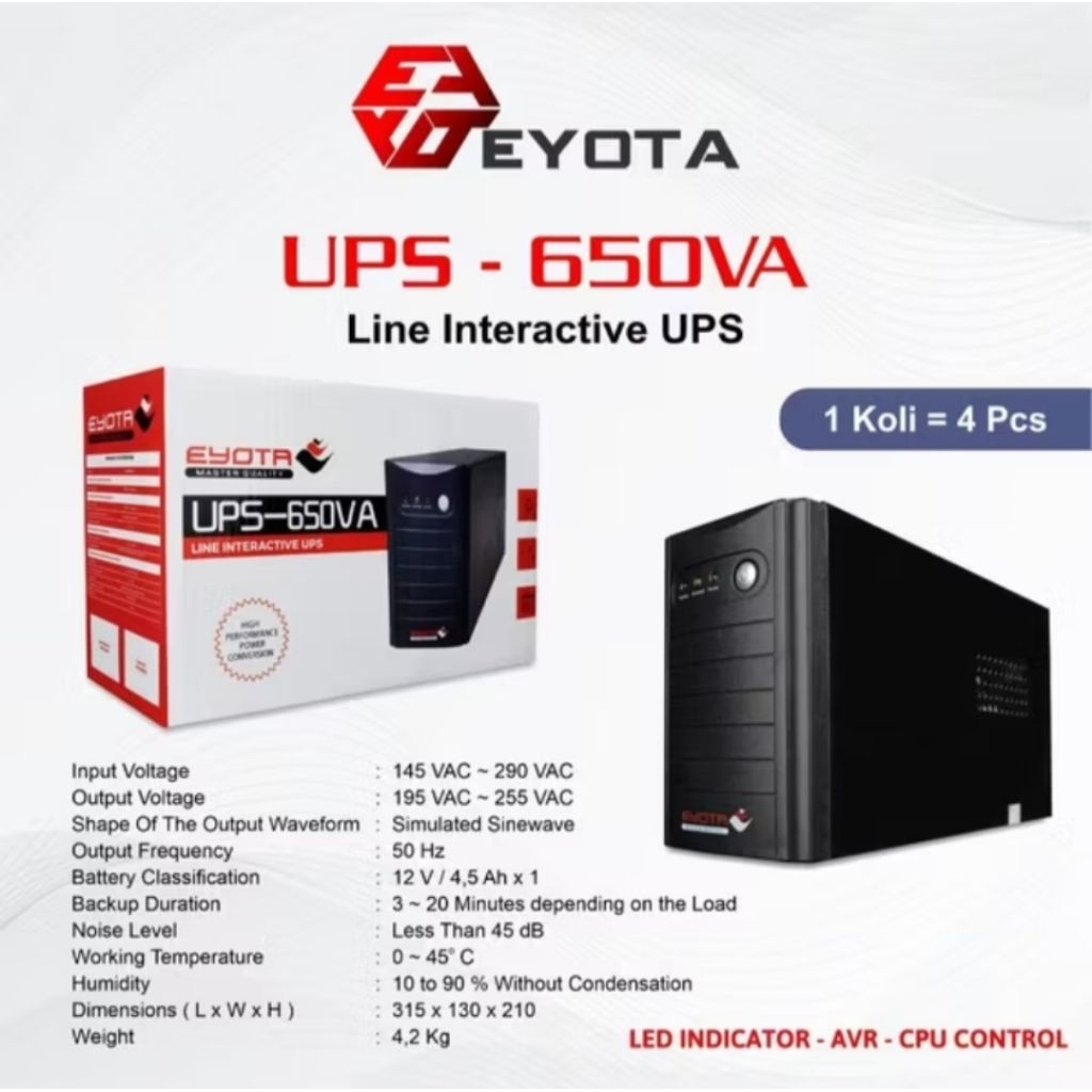Ups Eyota 650va - Ups Komputer