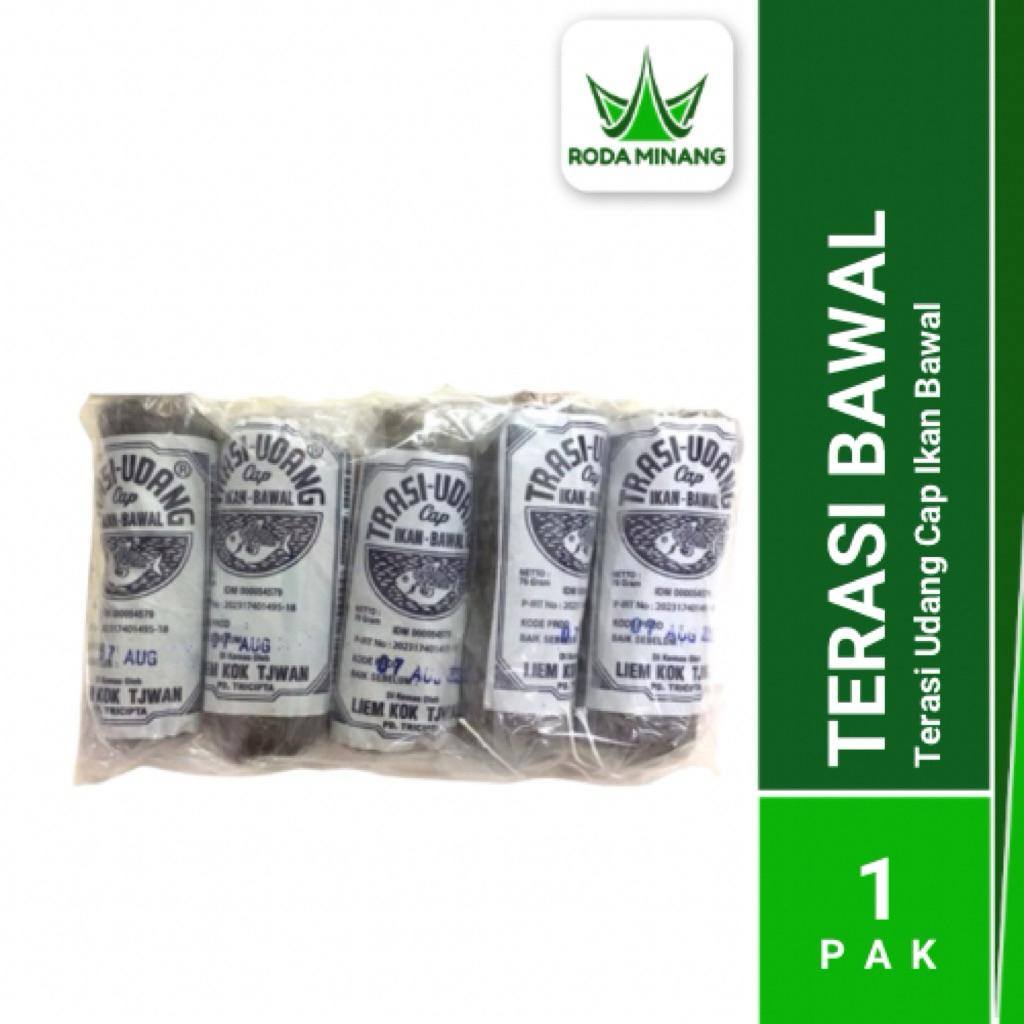 

Terasi Bawal Trasi Udang Cap Ikan Bawal Asli SHRIMP PASTE Isi 5 Pcs