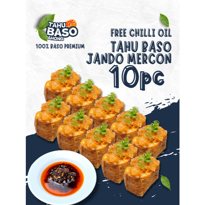 

Tahu Baso Premium Toping jando mercon – Daging Asli 100% + Free Sambal Chilli Oil/Spicy Mayo