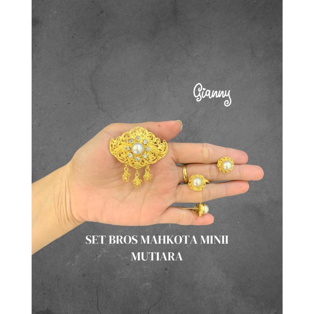 Set Bros Mahkota Mini / Set Bros / Set Alpaka / Bros Pin