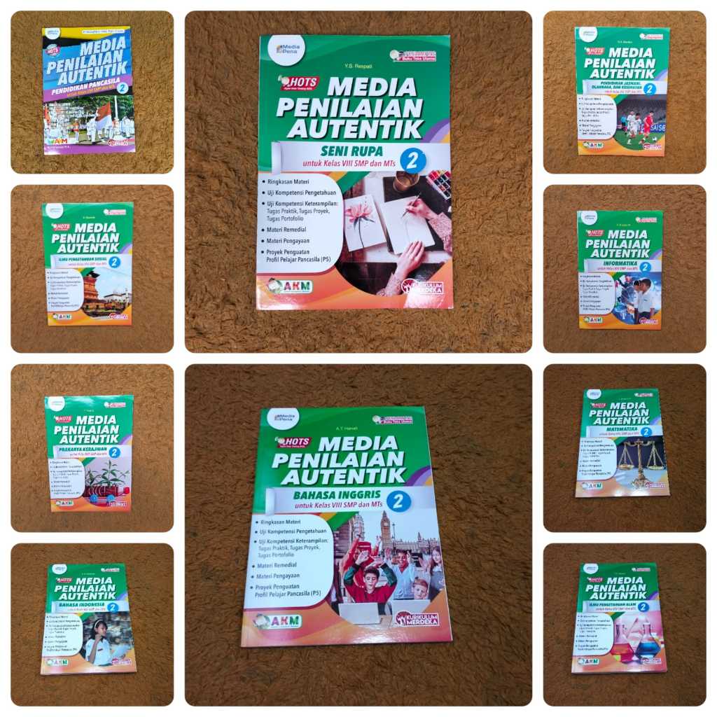 Buku Media Penilaian Autentik / Media Pena / MP SMP Kelas 8 Tiga Serangkai Kurikulum Merdeka