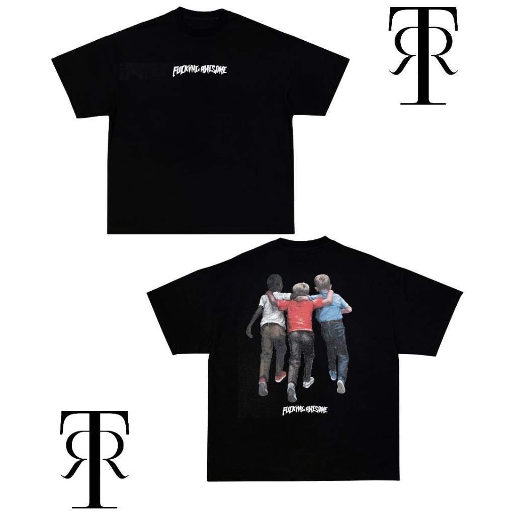 KAOS FUCKING AWESOME 1 | KAOS"FUCKING AWESOME" BAJU VINTAGE T-SHIRT VINTAGE OVERSIZE RAP TEES PRIA W