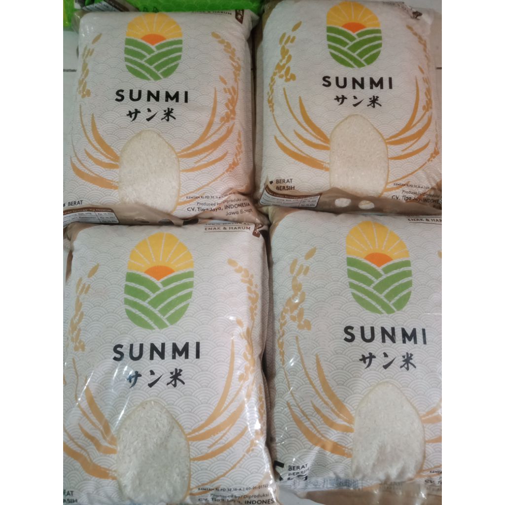 

beras cap merek Sunmi 4x5kg _free ongkir