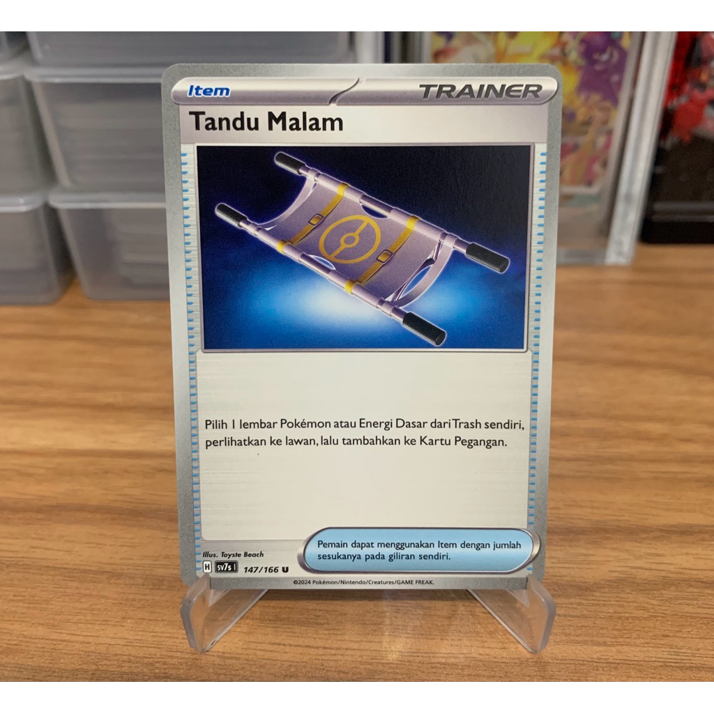 Kartu Pokemon Item Tandu Malam