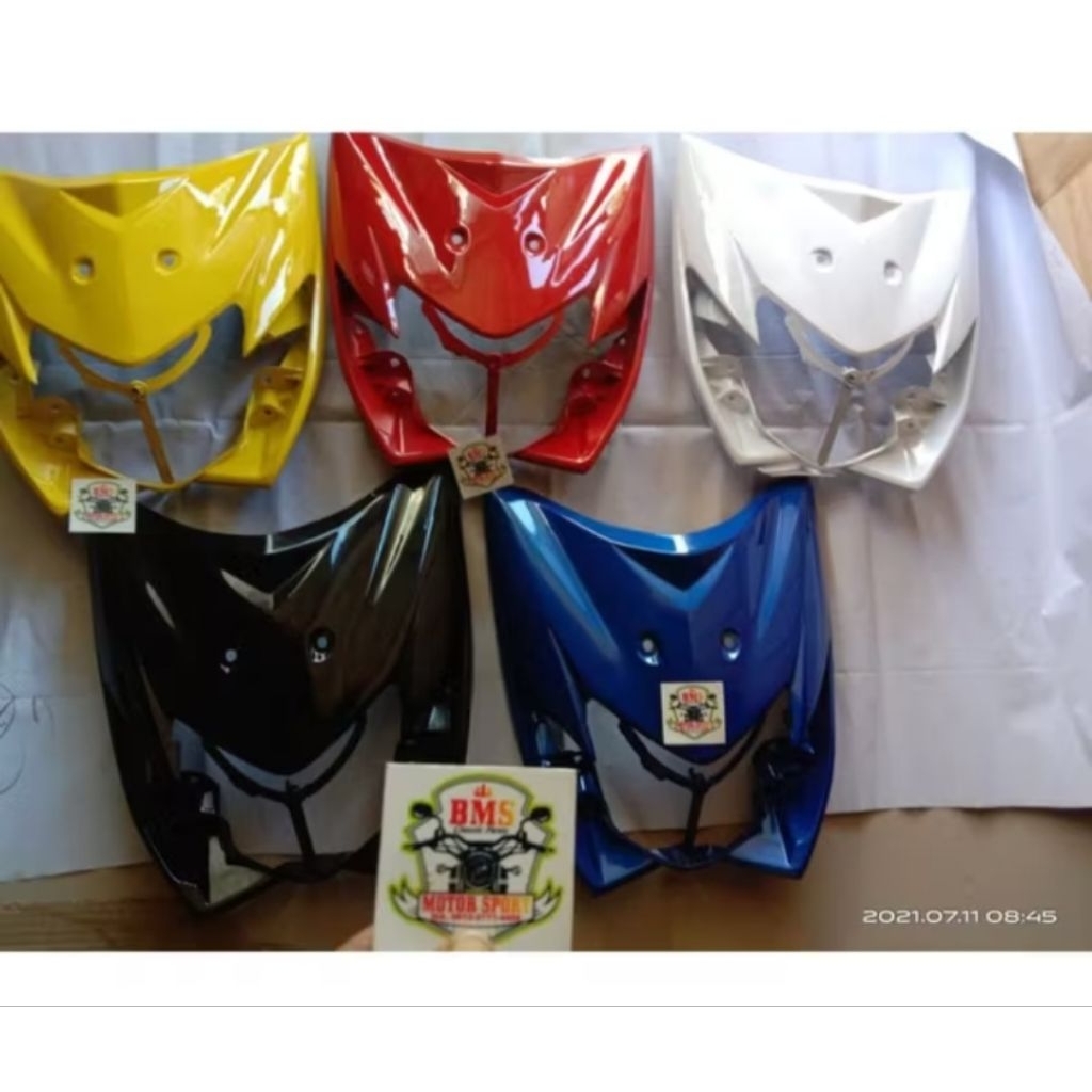 cover front top blade lama kwb tameng body depan lampu 2009 2010 2011 merah