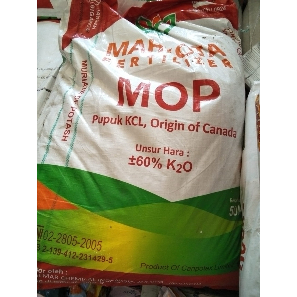 pupuk kcl mahkota 50kg pupuk pertumbuhan tanaman buah daun mahkota