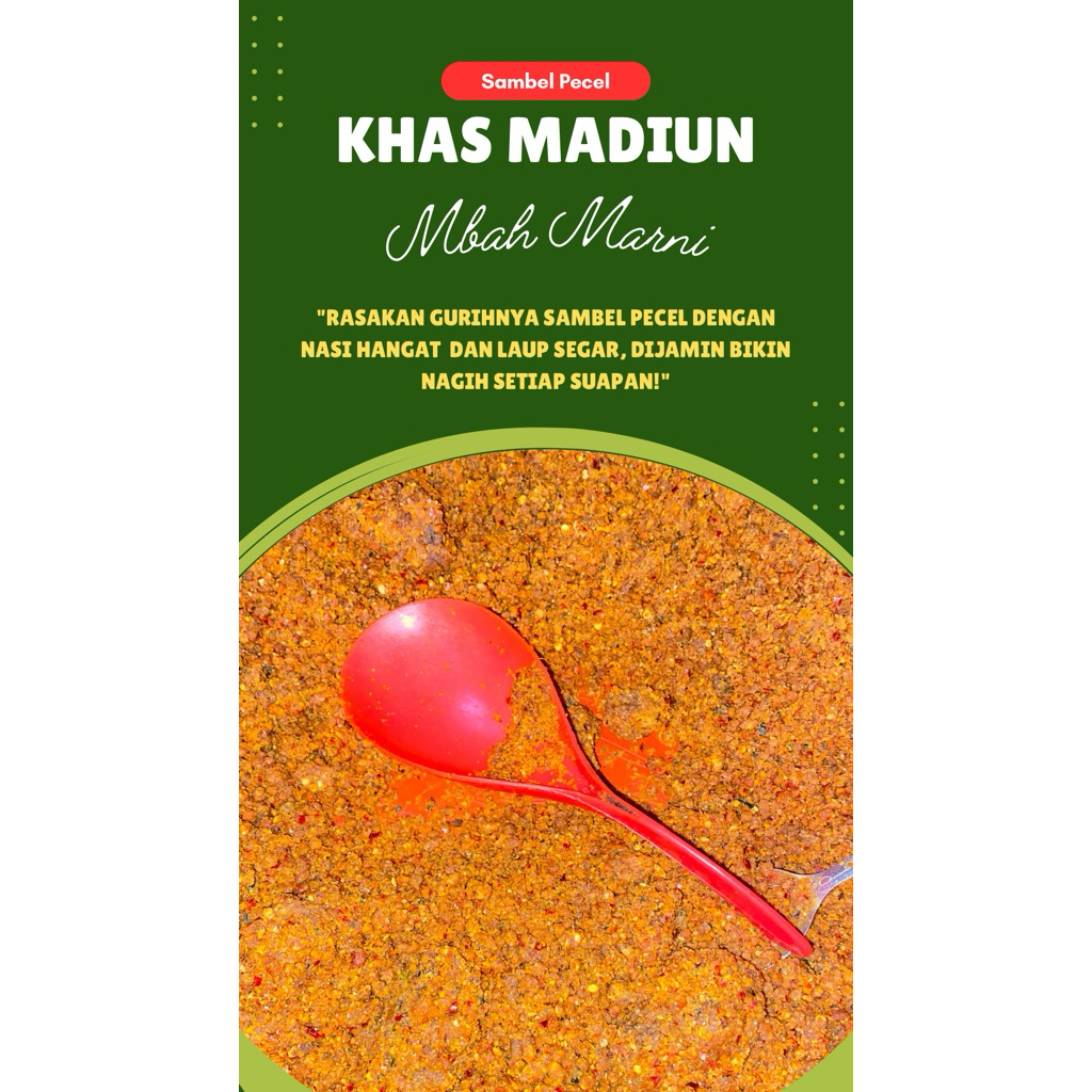 

sambel pecel mbah marni khas madiun