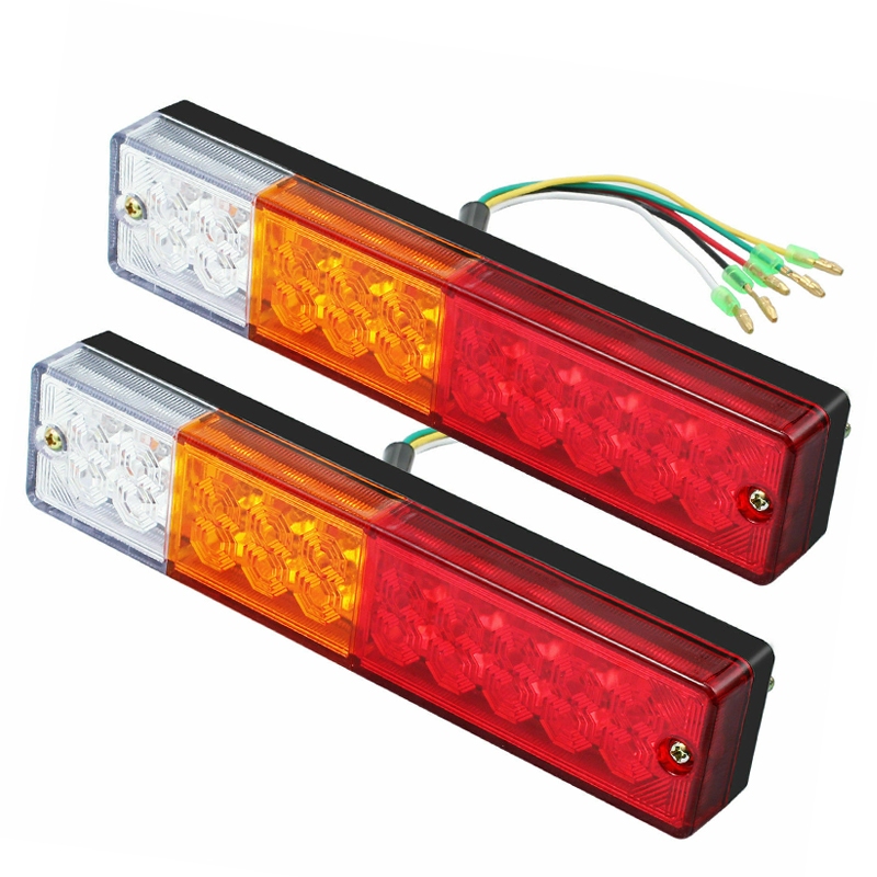 2Pcs Lampu Belakang Truk Universal Stop Lamp Truk 12V 24V Lampu Stop Truk 24 Volt 12 Volt Hemat