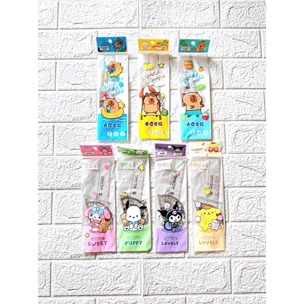 

Penggaris Set / Garisan Set 20 Cm (ISI 4 PC)