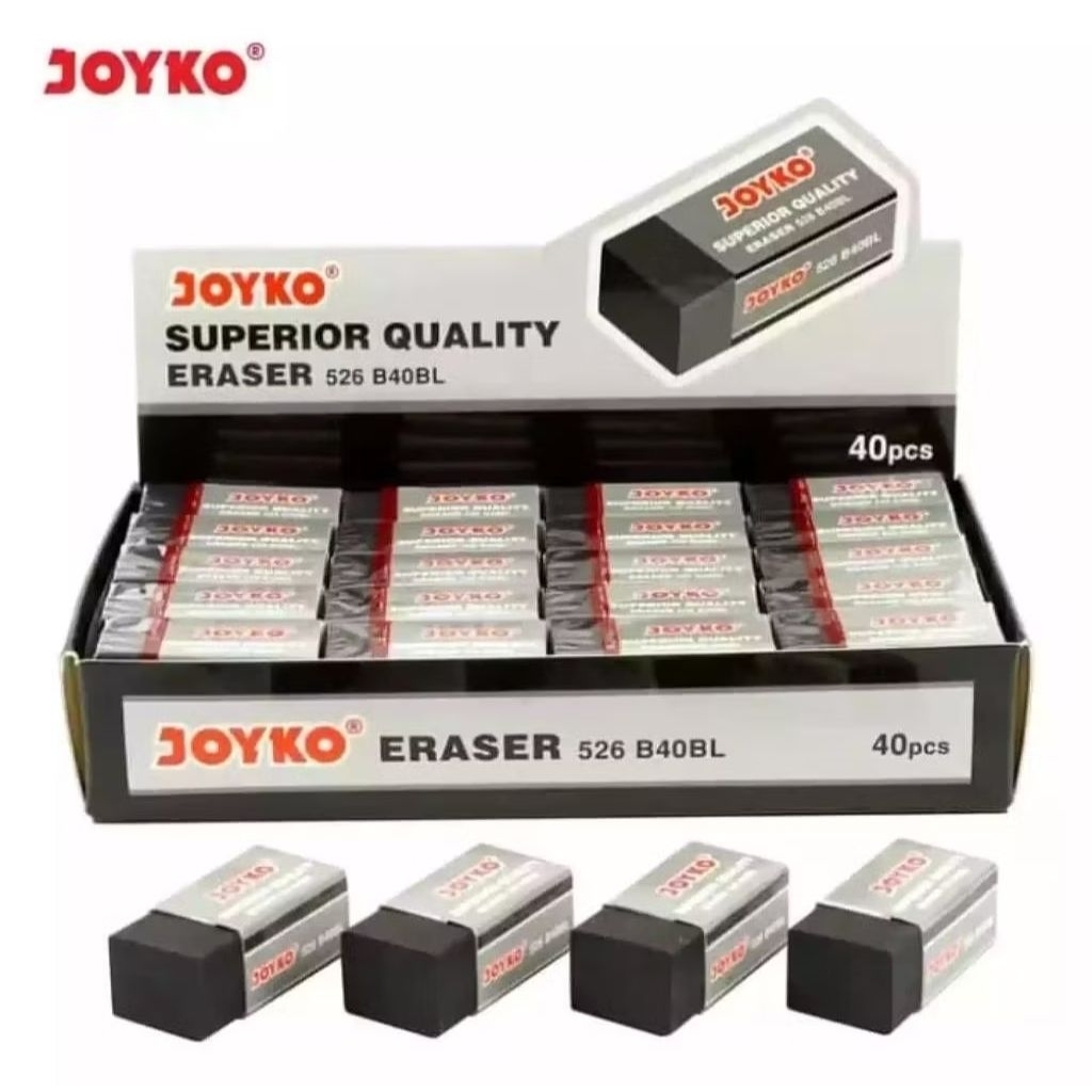 

Penghapus Joyko Kecil 526-B40BL / B40P- Hitam & Putih