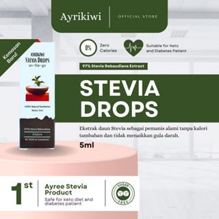 

Ayrikiwi Stevia Drops - Stevia Natural Sweetener 5mL