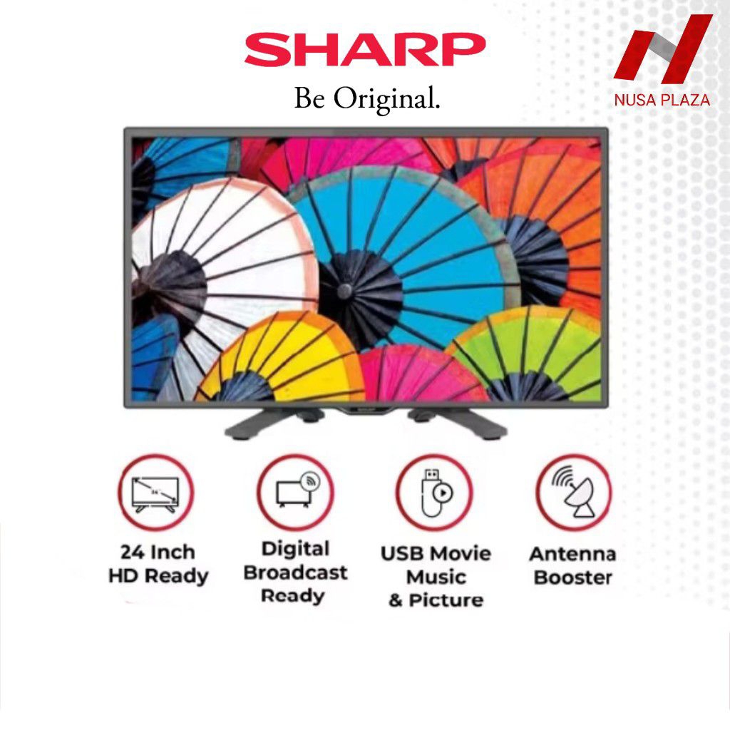 TV SHARP 24 Inch DIGITAL 2T-C24HD1500i NEW 2025