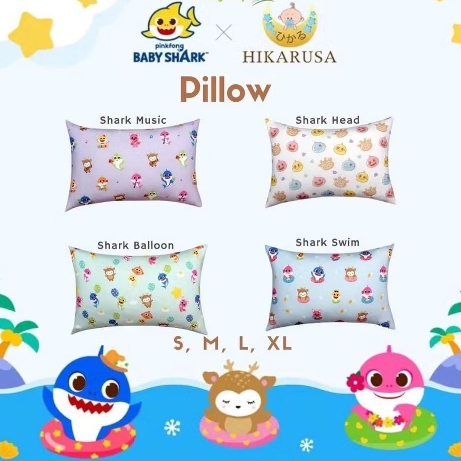 Hikarusa Bantal Babyshark, Sky Deer, Size S M L dan XL / Bantal Anak / Bantal Hikarusa